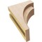 Ekena Millwork 5"W x 10"D x 15"H Classic Rivera Rough Cedar Woodgrain TimberThane Corbel, Primed Tan CORUR05X10X15RIVRCPR - alternate 2